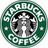 Green circular icon with white text reading "STARBUCKS COFFEE" around a central mermaid logo, displayed as two identical side-by-side images.