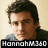 Pixelated portrait of a person with dark hair and light skin, wearing a dark jacket over a light shirt, with text reading 'HannahK360' at the bottom.