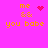 Pixelated pink background with yellow text 'me && you babe' and two animation variations of a red symbol above 'me &&'.