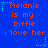 Blue background with orange text reading "Melanie is my biffle i love her" repeated in two , surrounded by light blue star and dot patterns