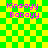Green and yellow checkered background with pink text reading 'Kinsayy Babayy' in two , displayed in four identical quadrants