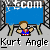 Pixelated cartoon figure in blue and red outfit stands under 'com' sign with water splashes, gray background, repeated text below.