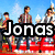 Animated icon shows a group of people on red vehicles under a blue sky, with text and symbols changing across frames.