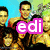 Four distinct buddy icon arranged in a , each with a text overlay and unique background imagery