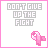Static image with 'DON'T GIVE UP THE FIGHT' text and pink icon, showing animation variations including color shifts in text and small pixel changes.