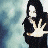 A 4-frame animated contact sheet showing a character with long black hair and pale skin in various poses against a cloudy blue background, each frame displaying distinct hand positions and facial expressions.