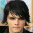 A pixelated image shows a person with dark hair and eyeshadow on the left, next to text reading "I <3 Guys in Eyeliner" on the right.