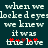 Pixelated text on dark teal background with red star symbols replacing letters in 'true love' across two identical frames.