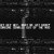 Static grayscale image with pixelated text and a central vertical line on a dark background.