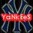 six showing a baseball player in white uniform swinging at a pitch, with red text overlays and blue 'NY' logos on dark backgrounds