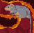 Animated contact sheet showing a gray mouse character in three sequential frames with fiery background, followed by red text "Lemmivinks" on dark red and light gray backgrounds.