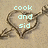 Animated icon shows a heart-shaped arrow with text changing from 'cook and sid' to '4 ever' on a beige background.