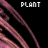 A contact sheet of 25 animated frames from a buddy icon showing repeated text and color changes on a black background with pink streaks.