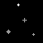 Black background with scattered white and light gray plus signs of varying sizes, and a solid light gray rectangle in the bottom-right corner.