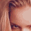 A pixelated image of a person with light brown hair, showing two distinct facial expressions in separate sections.