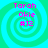 Four identical pixelated icons arranged in a , each featuring a cyan and green spiral background with pink text reading "Tarah Okie #12"