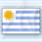 Static pixelated image of a flag with nine horizontal stripes alternating light blue and white, featuring a yellow sun symbol in the top-left corner.