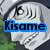 Pixelated anime-style character face with silver hair and spiral eye pattern, overlaid with blue text labels in different configurations.