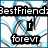 Animated buddy icon with four distinct visual states showing text and symbols on a white, blue, or dark background.