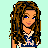 Pixel art contact sheet showing a cartoon girl and partial body views with repeated text "Shine" on blue background, part of an animated icon sequence.