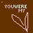 Brown background with pink outlined bunny ears and text variations including 'YOUWERE MY', 'fairy tale', and partial words.