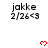 A static icon with repeated text and red heart symbols on a white background, partially cropped at the bottom right.