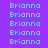light blue 'Brianna' text on a purple background with three highlighted in light cyan