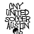 Four display 'CNY UNITED SOCCER AUSTIN' text with a soccer ball icon, each on distinct background colors