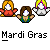 Pixel art icons of stylized figures with varied hair colors and clothing, arranged in beneath text labels