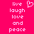 Pixelated text and heart symbol on bright pink background, with identical left and right sections.