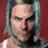 Four distinct pixelated portraits arranged in a , each with unique backgrounds and text elements