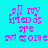 Four display identical text in pink pixelated font on cyan, green, bright green, and turquoise backgrounds