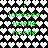 Green text on black background with white heart pattern, displaying 'i loveeee noelle' repeated in two