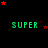 Green 'SUPER' text repeated across a black background with red stars scattered throughout, some forming arcs.
