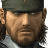 Pixelated image of a man with long hair and beard wearing a dark cap, next to multiple instances of the word 'Snake' in black text with green highlighted letters on gray background.