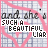 identical square with a light blue checkered background, pink abstract line art overlay, and repeated text elements in black and white