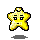 Two yellow star-shaped pixel art icons with black outlines, each displaying distinct facial expressions and subtle color variations across their surfaces.