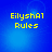 Yellow pixelated text 'EilyshA1 Rules' on a blue gradient background with subtle light effects.