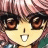 Pixelated anime-style character face with pink hair and brown eyes on left, adjacent to black background with white text "Anime IM" and signature "cOw" on right.