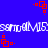 Blue background with repeating red square patterns and white text reading 'ssmcdlm15' in two horizontal bands.