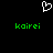 A static pixel art image with a white heart outline at the top center, two green 'koirei' text strings below on a black background.