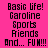 Pixelated text on a pink background with two identical vertical of text, one slightly brighter than the other