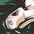 A 48x48 pixel buddy icon featuring a stylized anime character with white hair and dark clothing, paired with text reading "Anime IM" on the right side of a contact sheet layout.