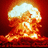A red background displays a pixelated nuclear explosion image alongside four lines of white text reading "War Is Bad. Learning About It, Is Even Worse.".