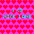 Pixelated icon with repeating red heart pattern on bright pink background, featuring cyan text "iG NICK LANE" in two with heart symbols between words
