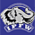 Two identical static frames of a blue and white elephant mascot logo with "IPTL" text, alongside a separate frame showing pixelated text on a teal background.