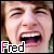 Animated contact sheet of a young man's face with mouth open in various expressions, labeled "Fred" on each frame.