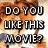 A pixelated image with text overlays asking if the viewer likes a movie, followed by a red warning about having no life.