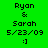 Green background with repeated text elements and a smiley face across three showing varying white rectangular overlays
