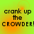 Pixelated text on a gradient background with visible motion blur in the lower-left quadrant.